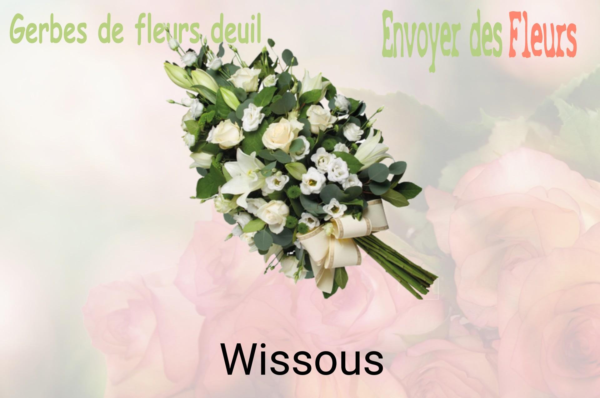 Gerbe de fleurs de deuil livrée à Wissous